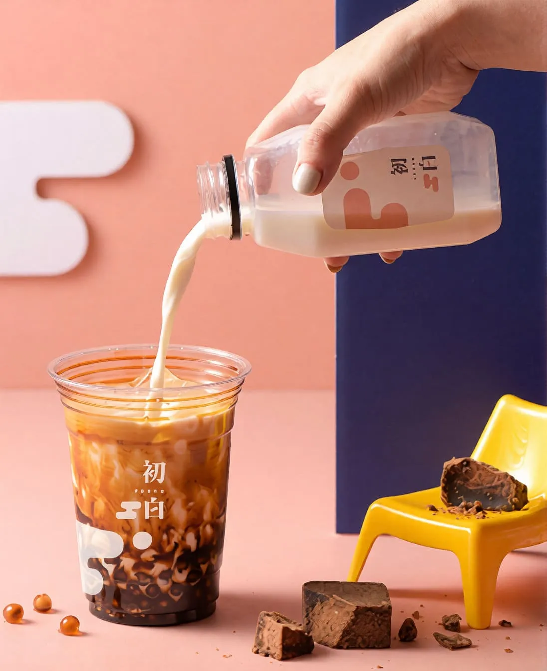 Heal Tea 產品攝影,黑糖奶茶